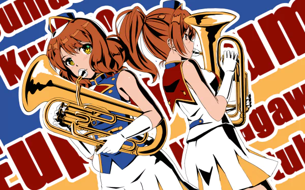 Natsuki Nakagawa Kumiko Oumae Anime Sound! Euphonium HD Desktop Wallpaper | Background Image