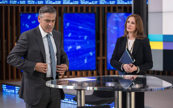 George Clooney Julia Roberts movie Money Monster HD Desktop Wallpaper | Background Image