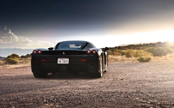 car supercar black car Ferrari vehicle Ferrari Enzo HD Desktop Wallpaper | Background Image