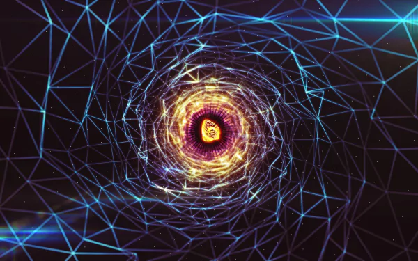 An abstract swirl design features vibrant colors and intricate geometric patterns, providing a stunning HD background and desktop wallpaper that captivates the viewer.
