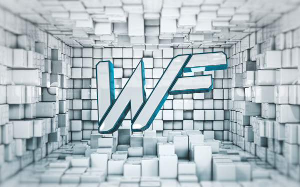 Artistic Logo Bright White Cube HD Wallpaper | Background Image