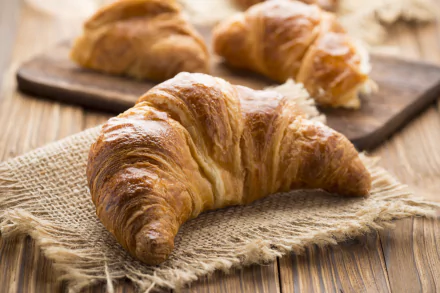 breakfast food croissant HD Desktop Wallpaper | Background Image