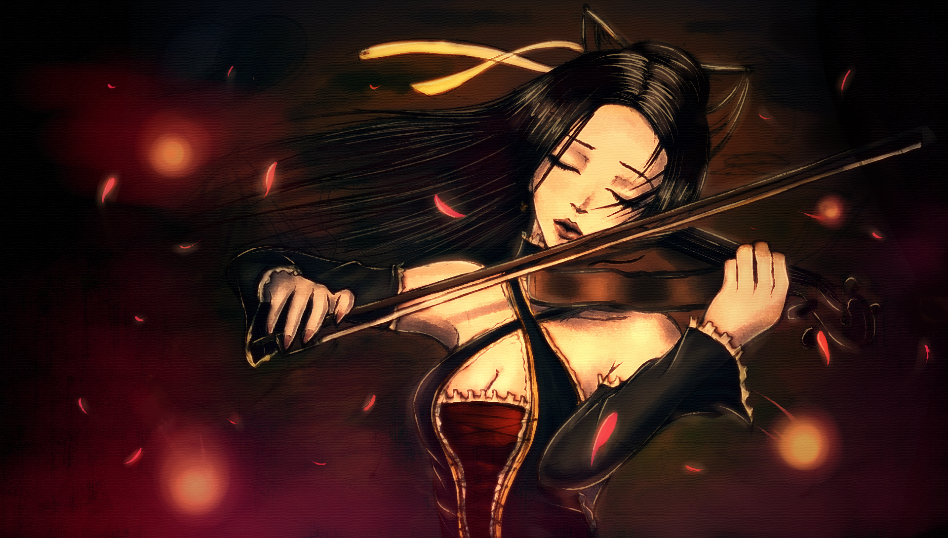 Download Violinist Musician Woman Artistic HD Wallpaper by