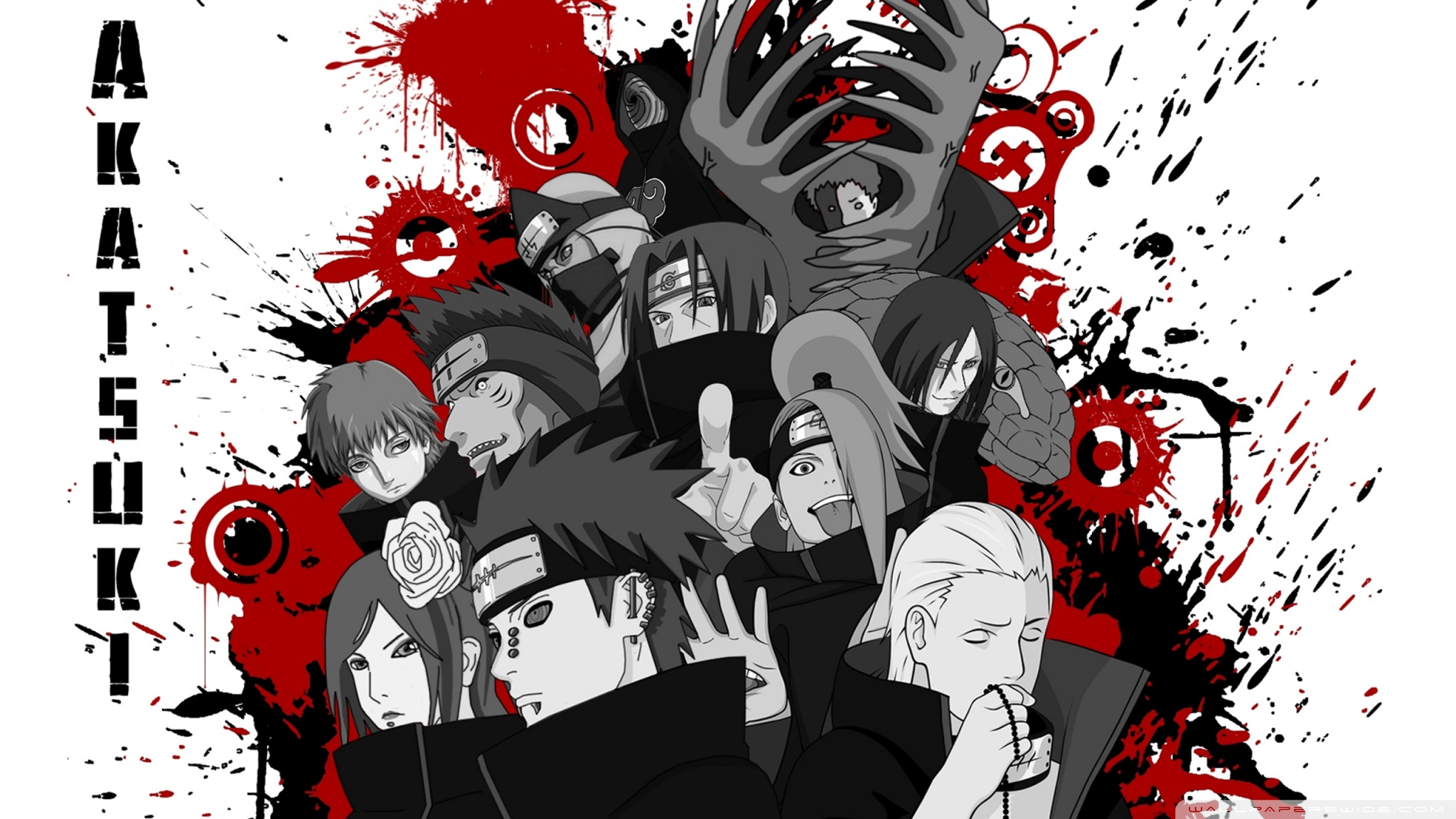 naruto Akatsuki HD Wallpaper | Hintergrund | 2048x1152 ...