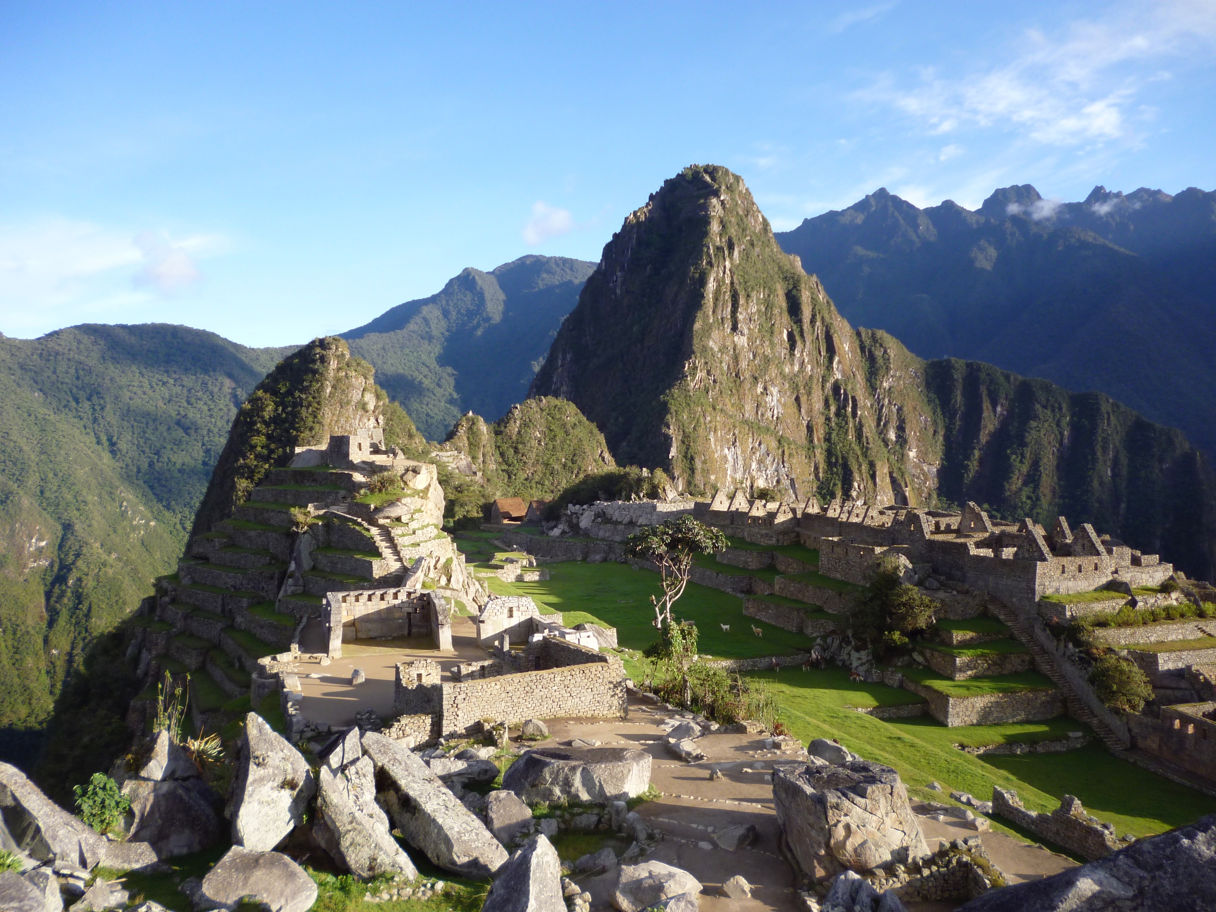Machu Picchu is an Incan citadel in the Andes Mountains in Peru by dmorenoc