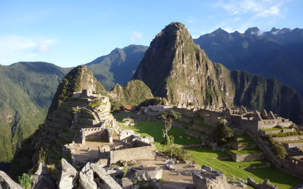  Machu Picchu is an Incan citadel in the Andes Mountains in Peru by dmorenoc