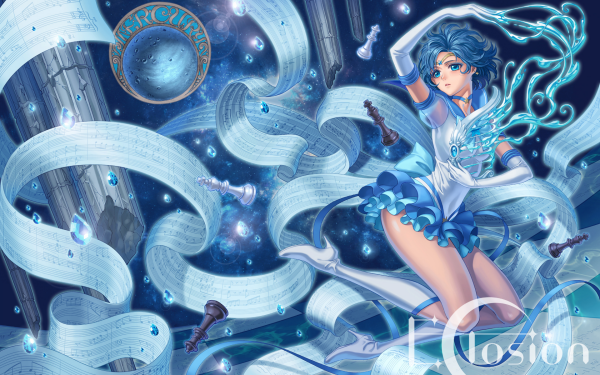 Anime Sailor Moon Ami Mizuno Sailor Mercury HD Wallpaper | Background Image