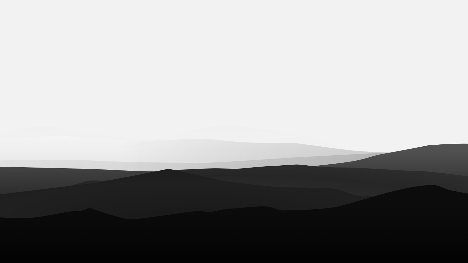 Minimalist Black White Mountain Art 4K Ultra HD Wallpaper 