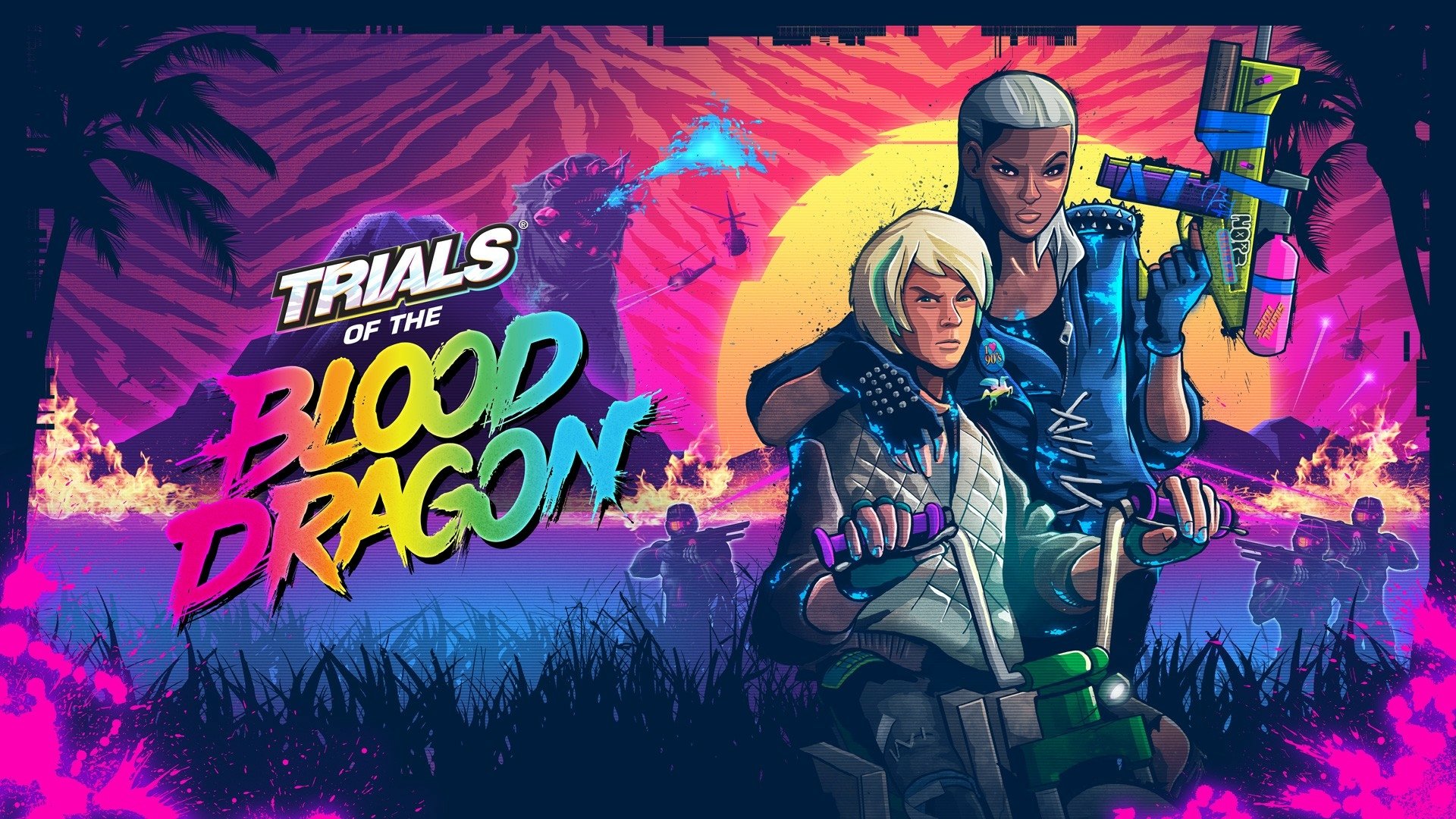 Download Video Game Trials Of The Blood Dragon HD Wallpaper