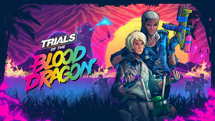 video game Trials of the Blood Dragon HD Desktop Wallpaper | Background Image