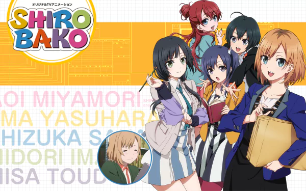 Ema Yasuhara Misa Toudou Midori Imai Shizuka Sakaki Aoi Miyamori Anime Shirobako HD Desktop Wallpaper | Background Image
