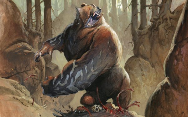Man Made Magic: The Gathering Bear HD Wallpaper | Background Image