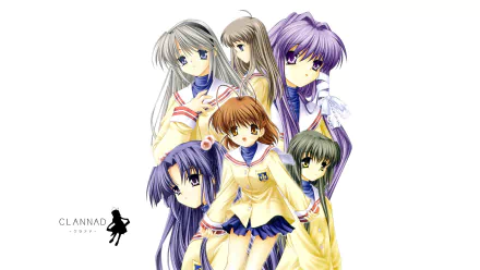 Tomoyo Sakagami Yukine Miyazawa Kotomi Ichinose Fuuko Ibuki Nagisa Furukawa Kyou Fujibayashi Anime Clannad HD Desktop Wallpaper | Background Image