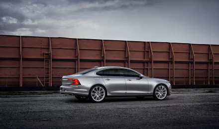 silver car car Volvo vehicle Volvo S90 HD Desktop Wallpaper | Background Image