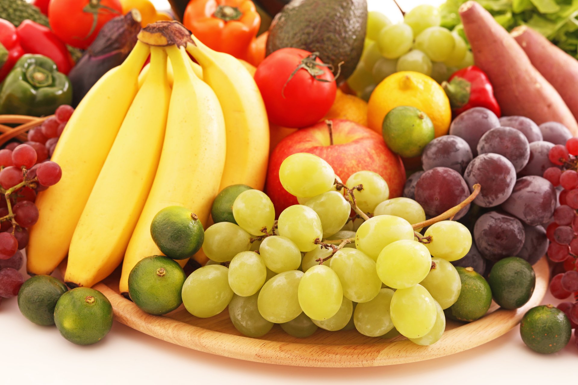 Download Vegetable Apple Banana Grapes Fruit Food Fruits & Vegetables