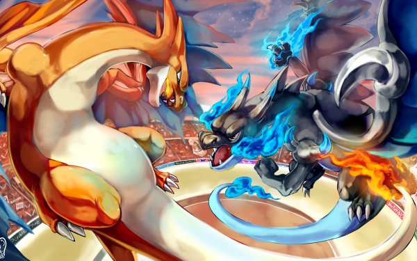 Anime Pokémon Charizard Mega Charizard X Mega Charizard Y HD Wallpaper | Background Image