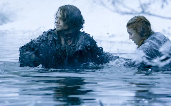 Theon Greyjoy Sansa Stark Sophie Turner Alfie Allen TV Show Game Of Thrones HD Desktop Wallpaper | Background Image