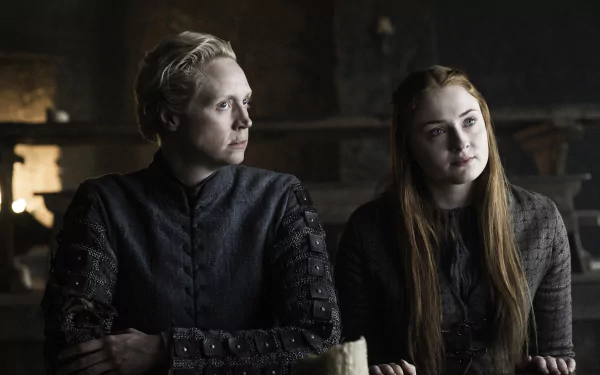 Brienne Of Tarth Sansa Stark Sophie Turner Gwendoline Christie TV Show Game Of Thrones HD Desktop Wallpaper | Background Image