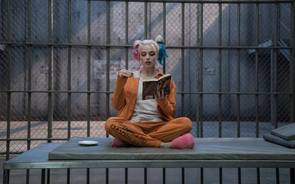 Películas Suicide Squad Harley Quinn Margot Robbie Jail Two-Toned Hair Slipper Fondo de pantalla HD | Fondo de Escritorio
