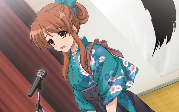 Suzumiya Haruhi no Yuuutsu Mikuru Asahina Anime The Melancholy of Haruhi Suzumiya HD Desktop Wallpaper | Background Image