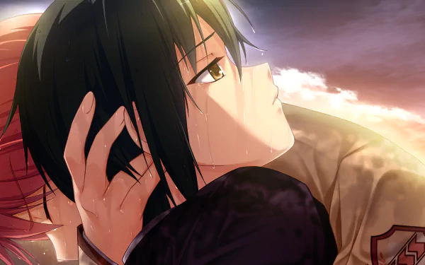 Yuzuru Otonashi Ayato Naoi Anime Angel Beats! HD Desktop Wallpaper | Background Image