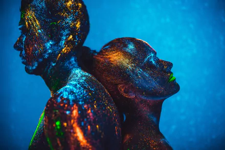 people head face photography Fluorescent HD Desktop Wallpaper | Background Image