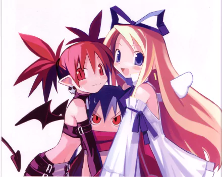 Laharl (Disgaea) Flonne (Disgaea) Etna (Disgaea) video game Disgaea HD Desktop Wallpaper | Background Image