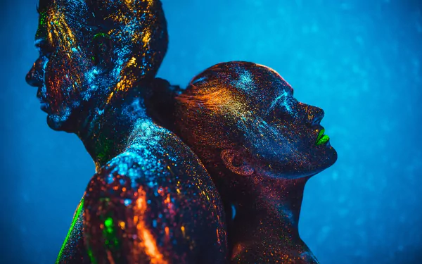 people head face photography Fluorescent HD Desktop Wallpaper | Background Image