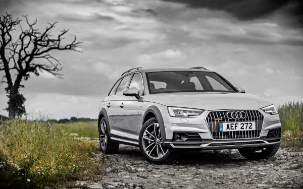 silver car car Audi vehicle Audi A4 HD Desktop Wallpaper | Background Image