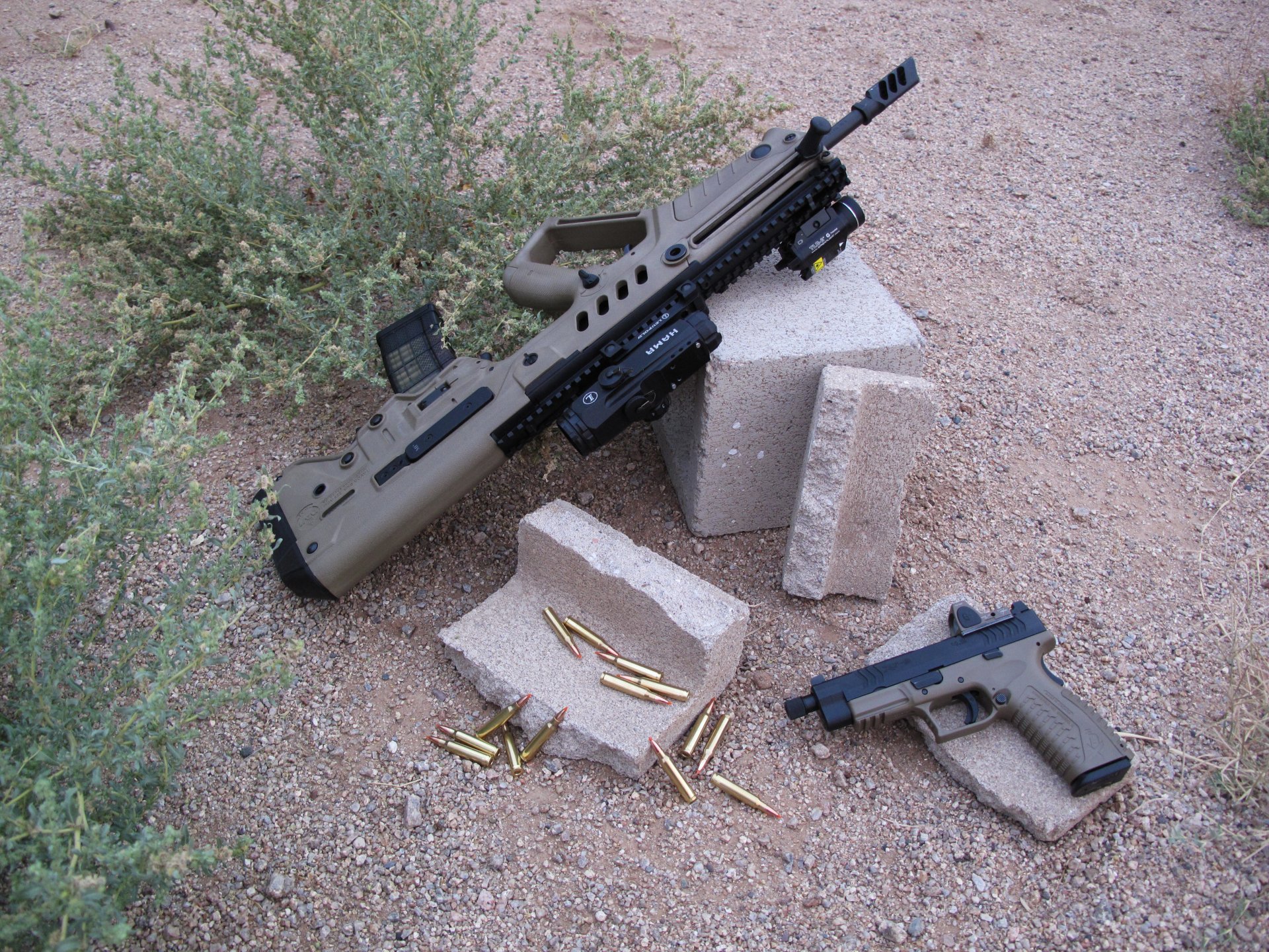 IWI Tavor FDE with Springfield XDM by t4vor