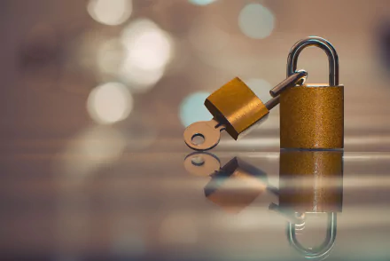 reflection man made lock HD Desktop Wallpaper | Background Image