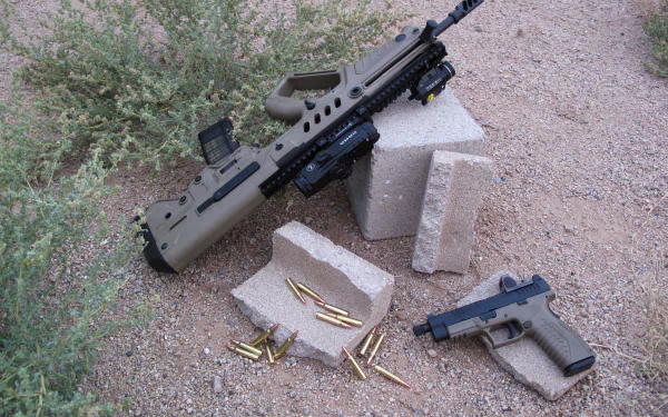  IWI Tavor FDE with Springfield XDM