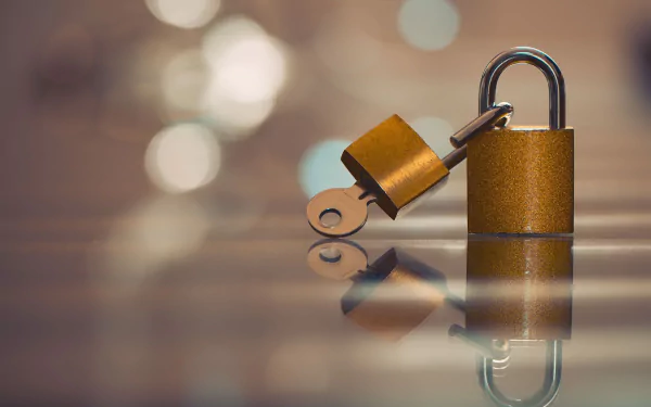 reflection man made lock HD Desktop Wallpaper | Background Image