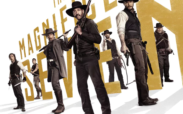 Vincent D'Onofrio Ethan Hawke Denzel Washington Chris Pratt The Magnificent Seven movie The Magnificent Seven (2016) HD Desktop Wallpaper | Background Image