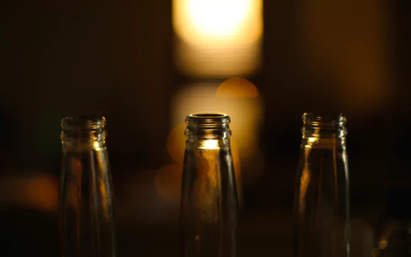 bokeh man made bottle HD Desktop Wallpaper | Background Image