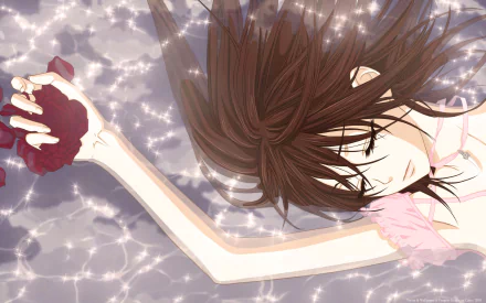 sleeping rose bright Yuki Kuran Yuki Cross Anime Vampire Knight HD Desktop Wallpaper | Background Image