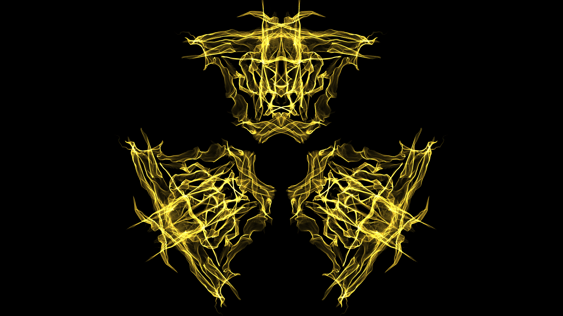 Download Yellow Wave Radioactive Abstract Generative HD Wallpaper by rocketman5004