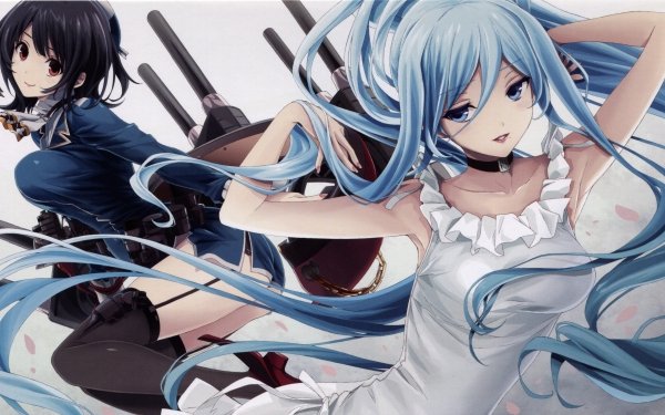Anime Crossover Takao Kantai Collection Arpeggio of Blue Steel HD Wallpaper | Background Image