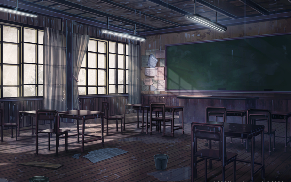 Anime Classroom School HD Wallpaper | Background Image
