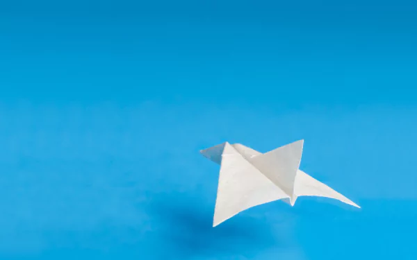 paper plane aircraft minimalist man made origami HD Desktop Wallpaper | Background Image