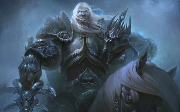 Video Game World Of Warcraft Warcraft Warrior Armor White Hair HD Wallpaper | Background Image