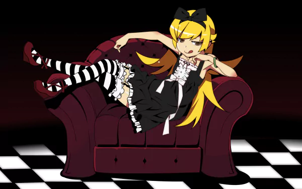 Shinobu Oshino Anime Monogatari (Series) HD Desktop Wallpaper | Background Image