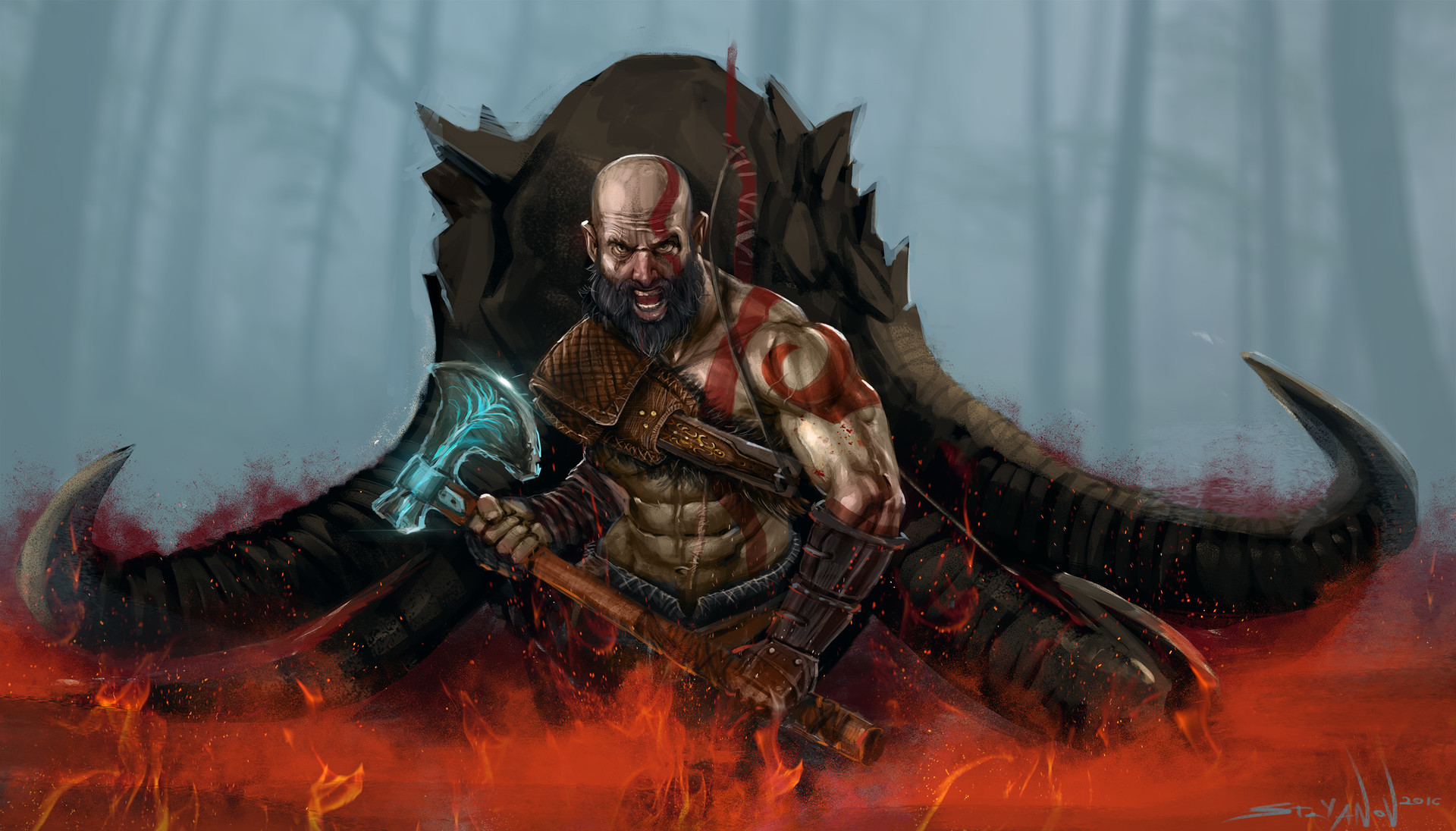 God of War God of War 2018 Kratos HD wallpaper  Wallpaperbetter