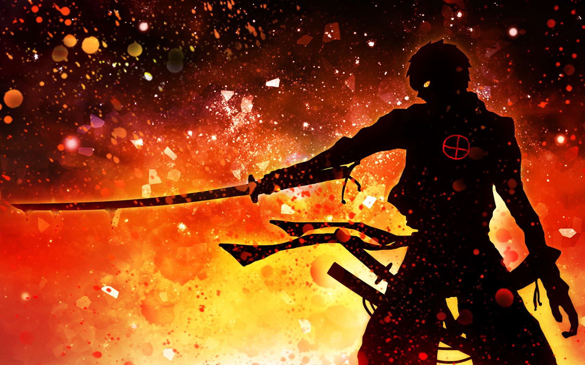 Drifters, anime, sword, battle  1366x768 Wallpaper 