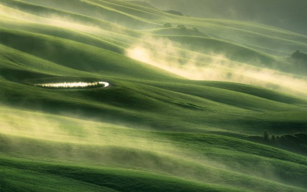 Photography Tuscany Italy Fog Nature Green HD Wallpaper | Background Image