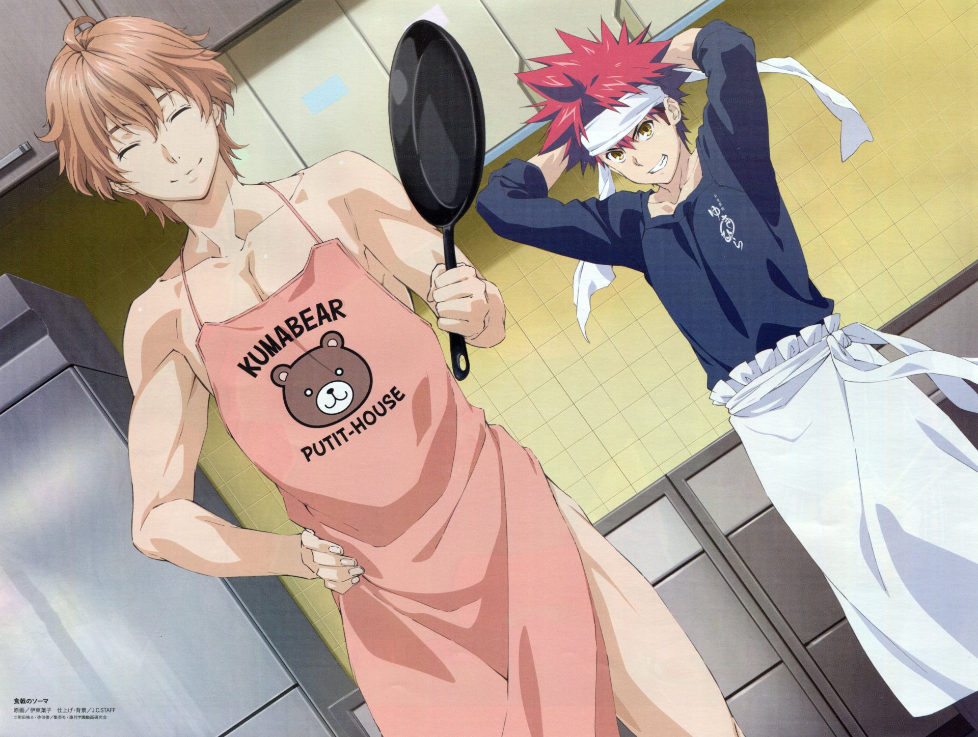 Download Satoshi Isshiki Sōma Yukihira Anime Food Wars Shokugeki No Soma k Ultra HD Wallpaper