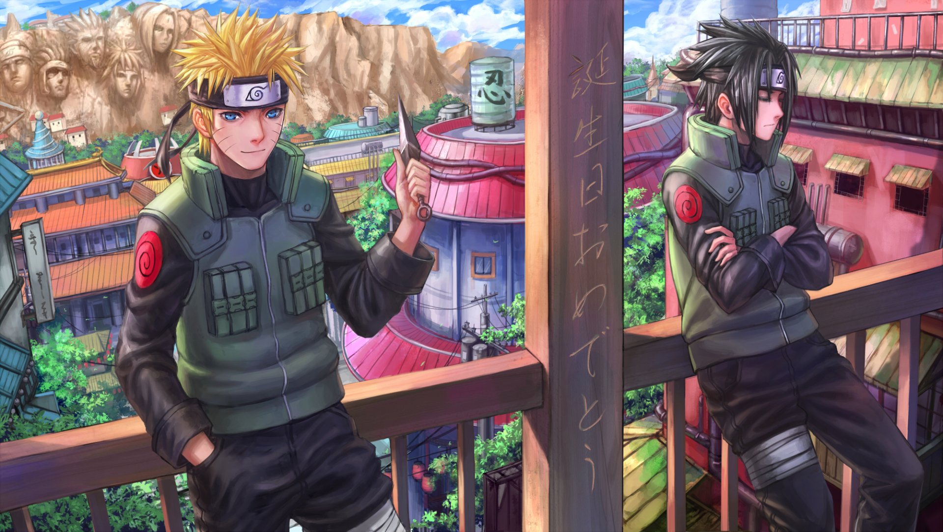 Naruto & Sasuke HD Wallpaper - Iconic Anime Duo