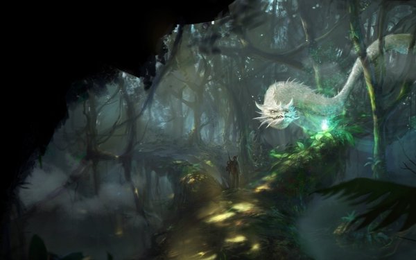 Fantasy Creature Forest Magic HD Wallpaper | Background Image