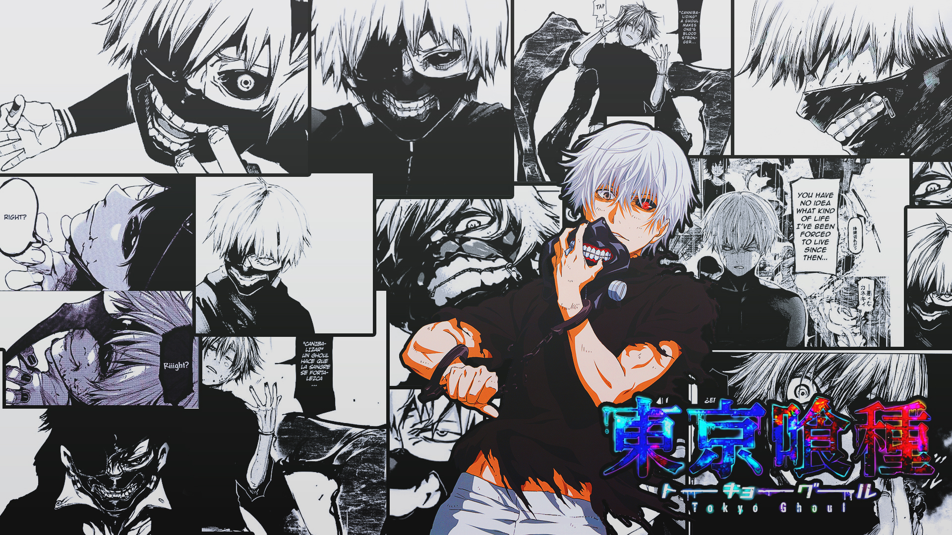 A Ken Kaneki wallpaper that I made some time ago :D : r/TokyoGhoul