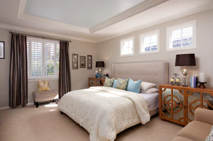 bed bedroom man made room HD Desktop Wallpaper | Background Image